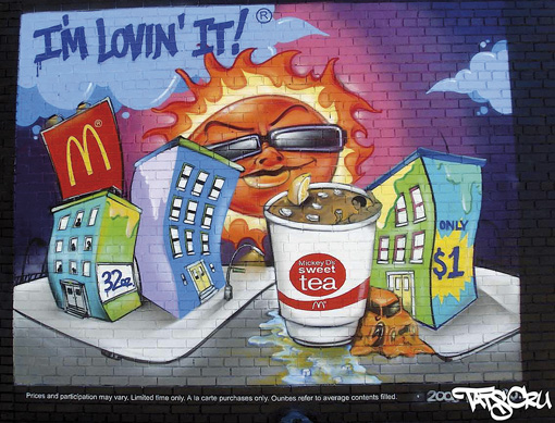 Visions Of Protest Graffiti 9 Graffiti In Advertising Openlearn Open University Y031 1