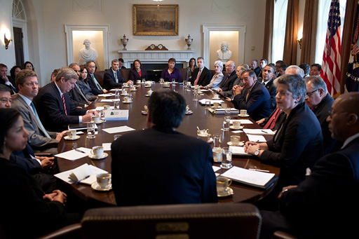 White House cabinet meeting.