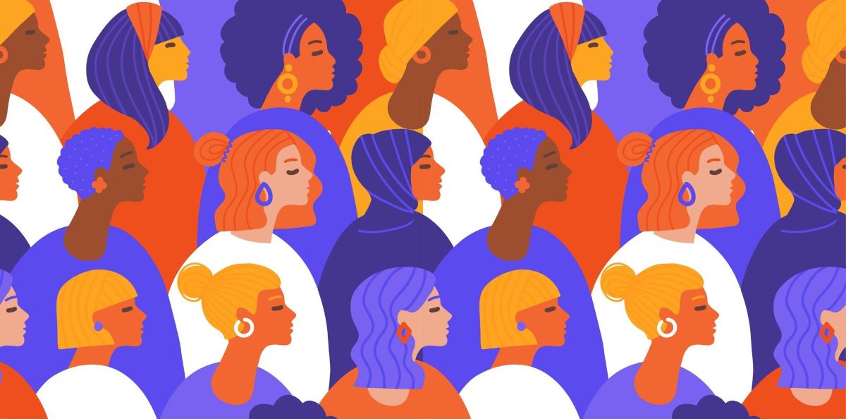 Illustration of multiple women