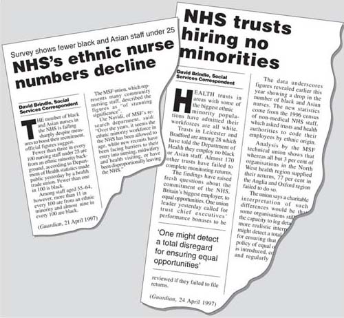 Concern about unequal employment opportunities for ethnic minority groups in the NHS continued through the 1990s