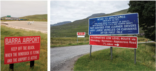 Signs with rules aimed at regulating behaviour