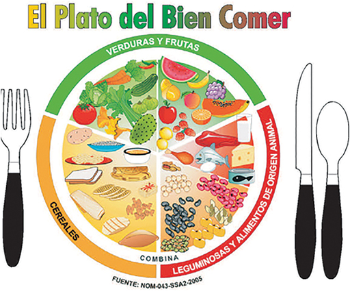 An image of Mexico food guide.