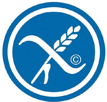 The cross-grain symbol denoting gluten-free food