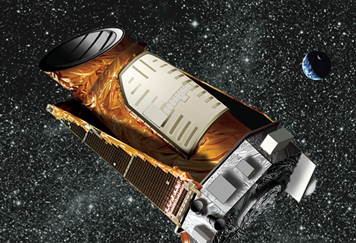An image of the Kepler space telescope.