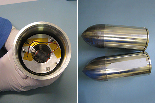 Views of an impactor shell under development at The Open University