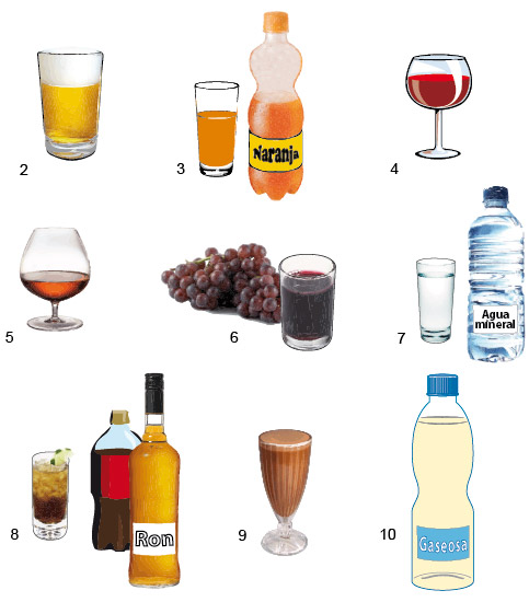 A selection of drinks