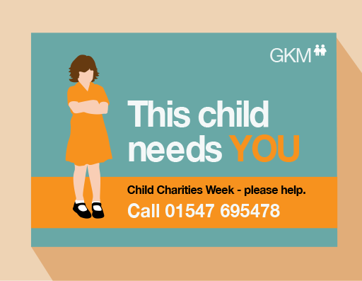 An advert for children’s charities