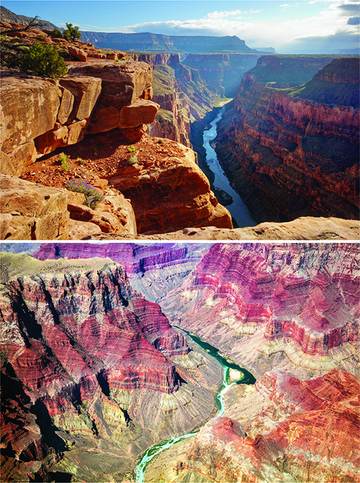 The Grand Canyon and Colorado River, Arizona, USA
