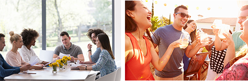 Contrasting a formal and an informal situation