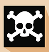 a skull and crossbones
