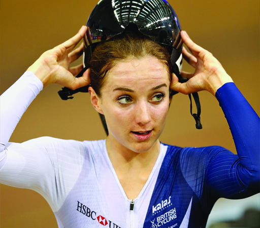 A head and shoulders shot of Open University student and 2016 Olympic gold medal cyclist, Elinor Barker.