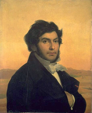 Leon Gogniet, Portrait of Jean-Francois Champollion, 1831, oil on canvas, 74 x 60 cm. Louvre, Paris