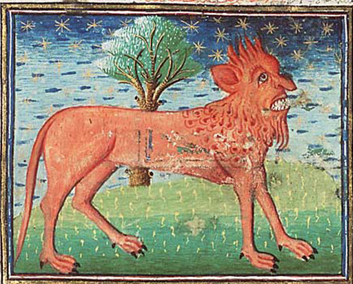 An attempt to portray the the animal described by Pliny.