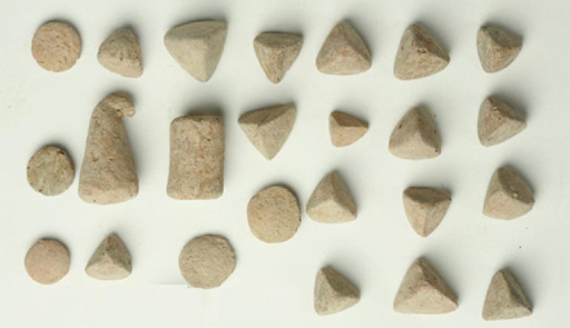 Clay tokens from ancient Assyria