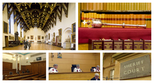 The courts in Scotland