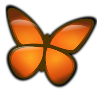 The FreeMind logo – an orange butterfly