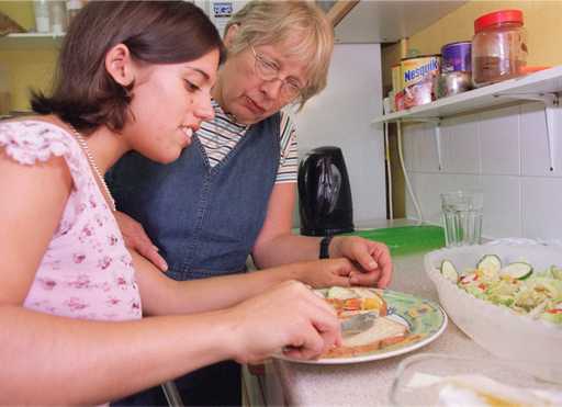 Care staff may find themselves supporting people to make decisions about what to eat