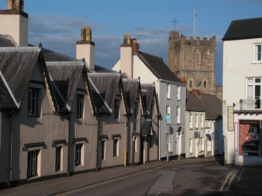 A street of houses.