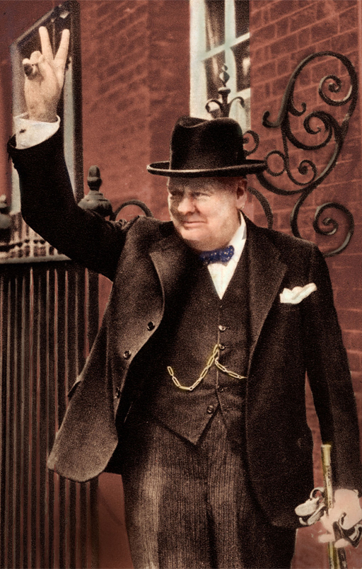 This is a photograph of Winston Churchill