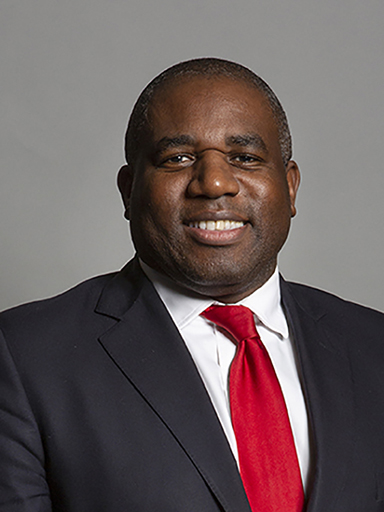 This is a photograph of David Lammy.