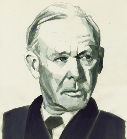 This is an illustration of John Bowlby.
