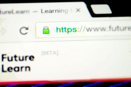 A screenshot of a web browser - our attention is drawn to 'https' at the start of a web address.