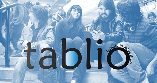 Image advertising Tablio - tablets in education.