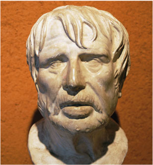 Bust sculpture of Seneca the Younger