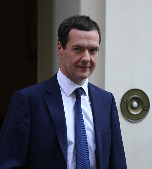 The image is a photo of George Osborne, Chancellor of the Exchequer 2010-2016.