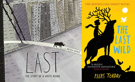 Book covers of The Last Wild and Last The Story of the White Rhino