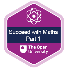 'Succeed with maths – Part 1' digital badge