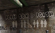 AIDS graffito on a wall