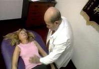 Britt receiving Chinese massage