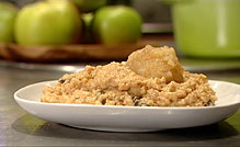 Caramel Rice Pudding With Spiced Apples