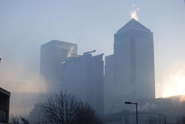 A cold morning on Canary Wharf