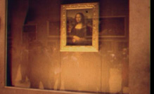 Protection: The Mona Lisa behind bullet proof screening