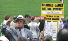 Betting at a horse race