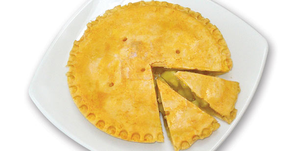 A pie chart made from a pie