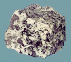 Three types of rock in one sample