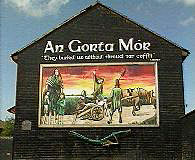 A mural recalling the years of famine