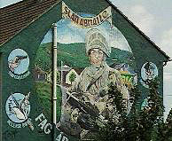 A Republican miliary mural in Belfast
