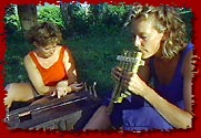 Kathy and Kate play the instruments