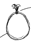 sketch of a front of a balloon