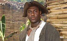 Slave driver portrayed by an actor
