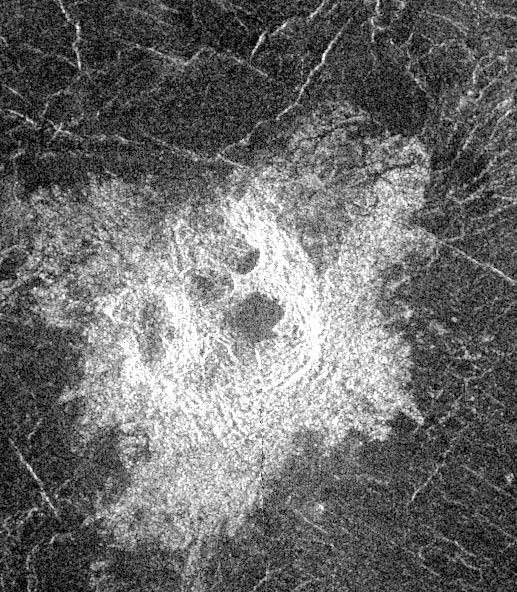 One of the smallest well-formed craters on Venus