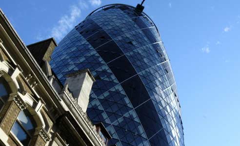 Gherkin building in London