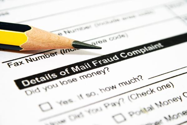 Form to report a mail fraud