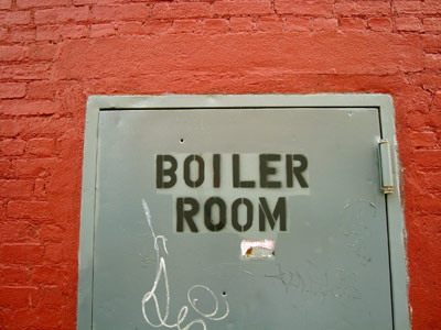 A door to a boiler house