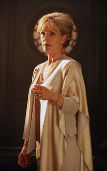 Penny Downie playing Gertrude in the BBC TWO production of Hamlet: Image courtasy of the BBC