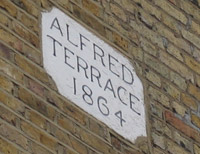 Alfred Terrace street sign 